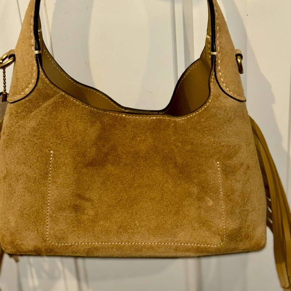 Coach Brooklyn 23 Suede Shoulder Bag - Picture 2 of 7